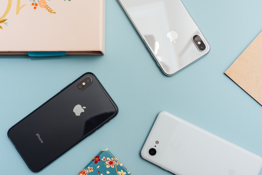 Smartphones laid flat — the Siyana tenant app on iOS and Android.